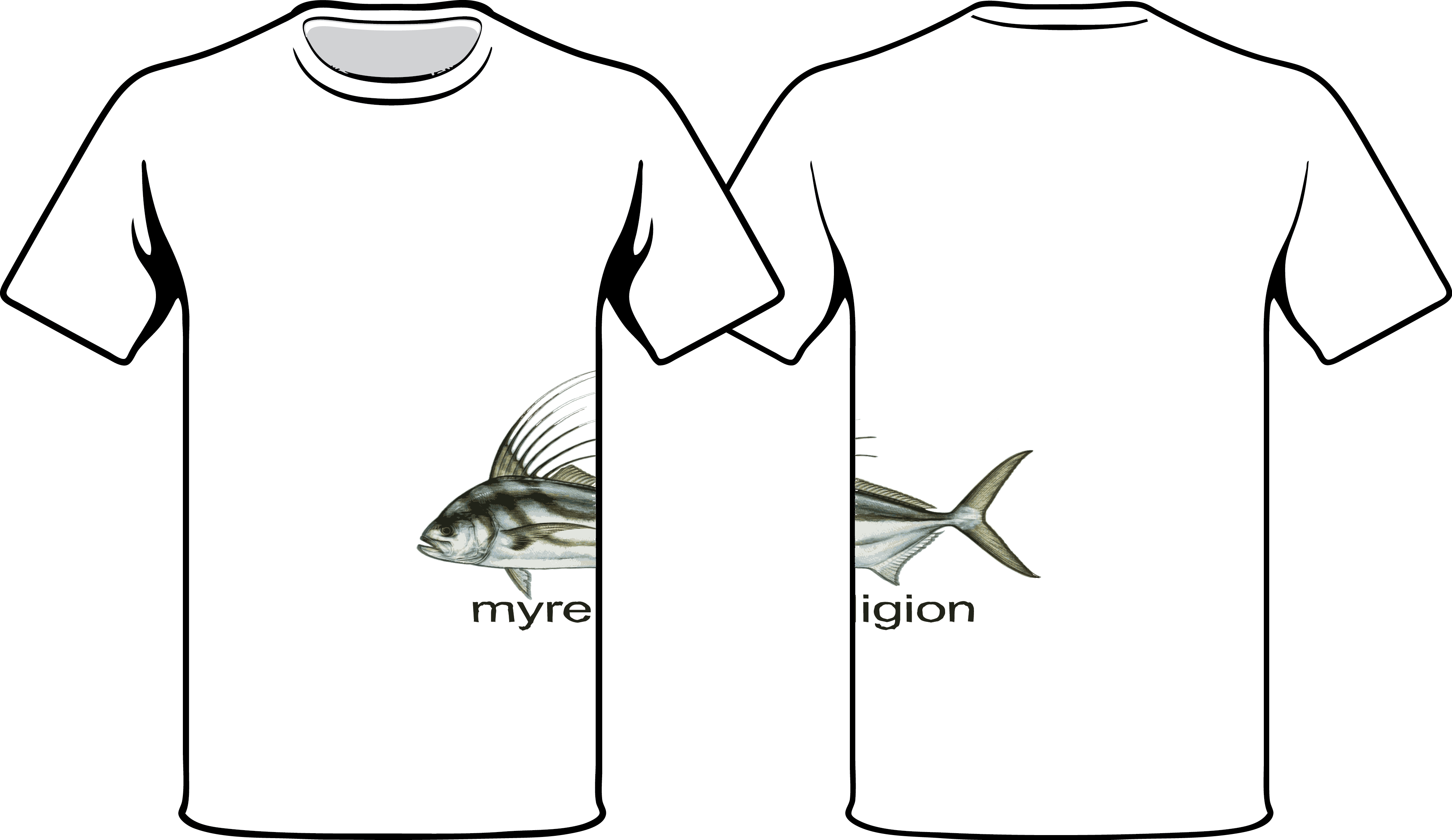 Rooster T - Tshirt Png Front And Back (3827x2214)