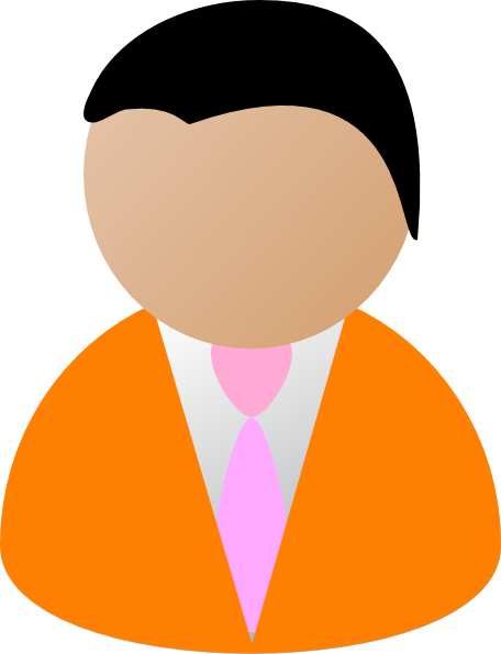 Orange Agent Clip Art At Clker - Orange Agent Clip Art At Clker (456x595)