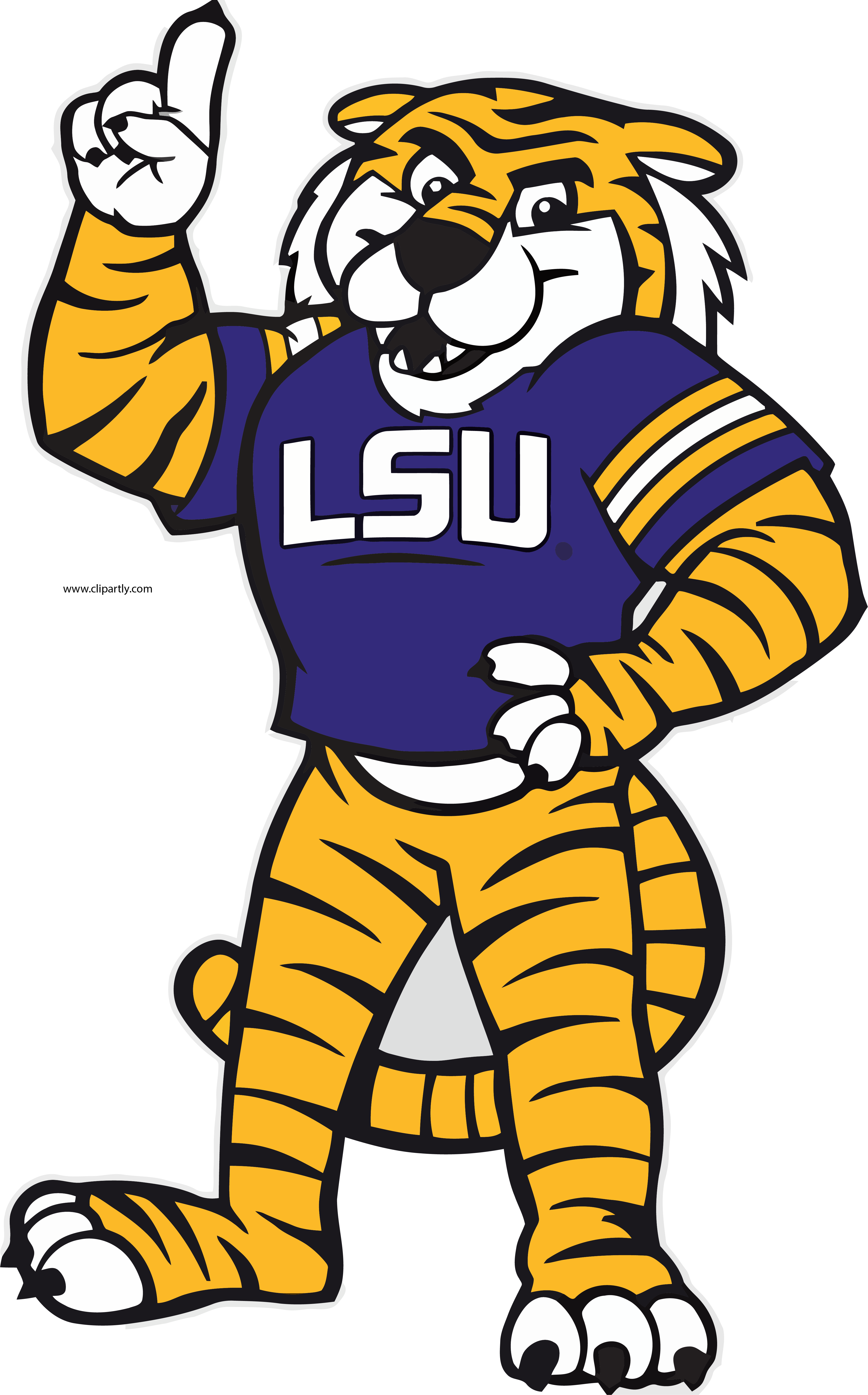 One Lsu Tigger Clipart Png Image Download - Lsu Mike The Tiger Logo (3757x6037)