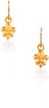 Sale John Humphries Fleur De Lis Dangles - Mignon Faget (350x500)