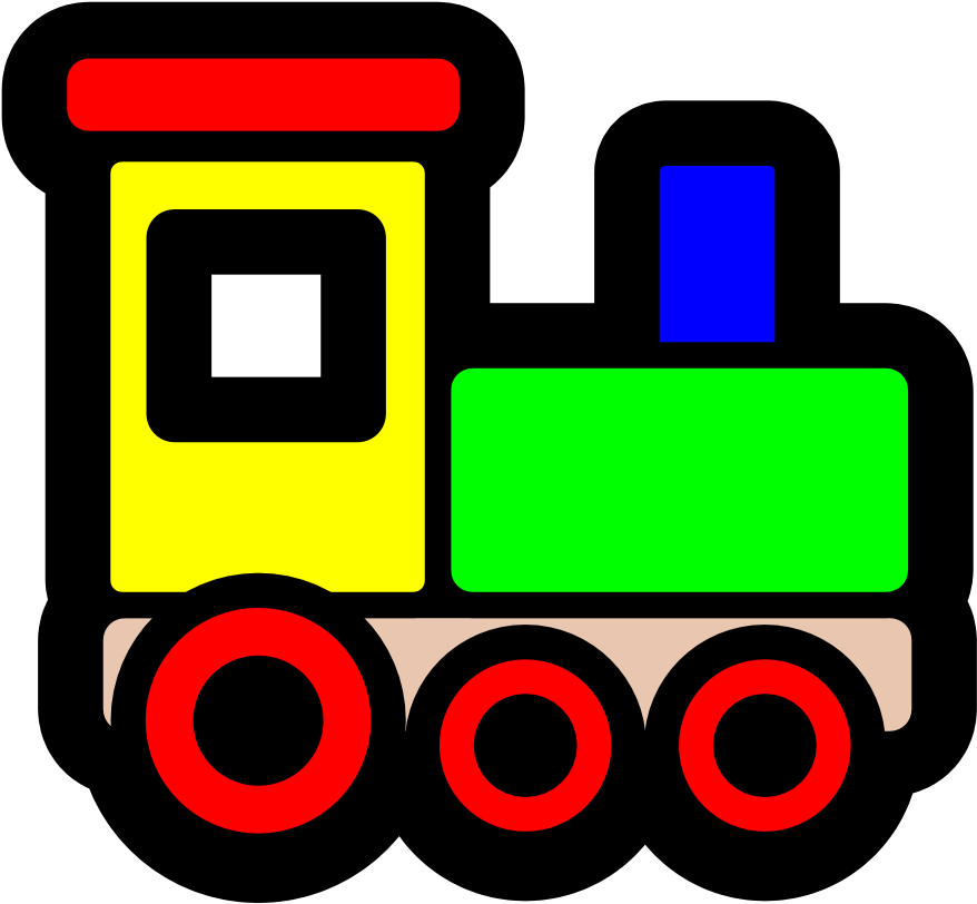 Choo Choo Train Clipart - Toy Train Clip Art (1000x1000)