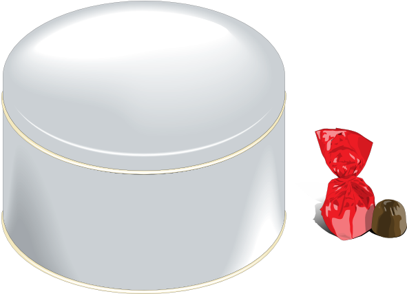 Free Vector Sweets Can Clip Art - Clip Art (600x426)