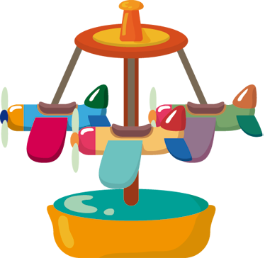 Wall Colour - Carrusel De Aviones (374x364)