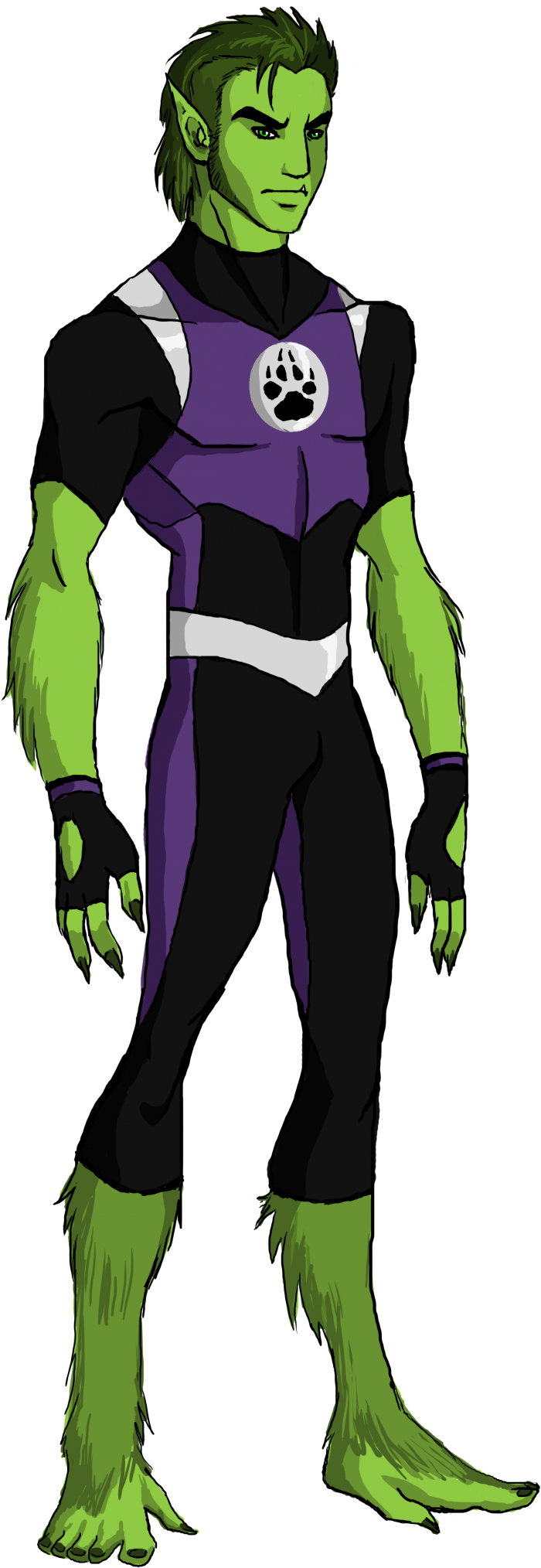 Beast Boy Clipart Transparent Background - Young Justice Beast Boy (1000x2169)