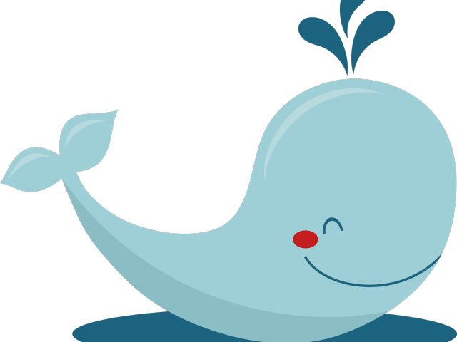 Whale Clipart Vector - Baby Whale Clip Art (640x480)