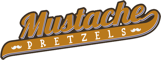 Logo Mustache Pretzels - Mustache Pretzel Food Truck (636x239)