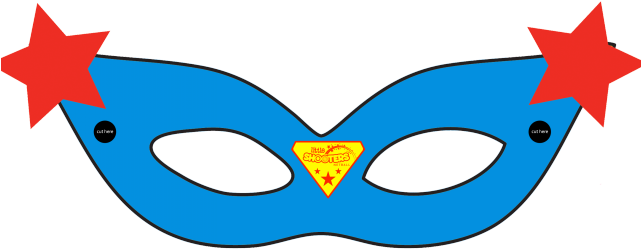 Masks Clipart Supergirl - Super Girl Printable Mask (640x480)