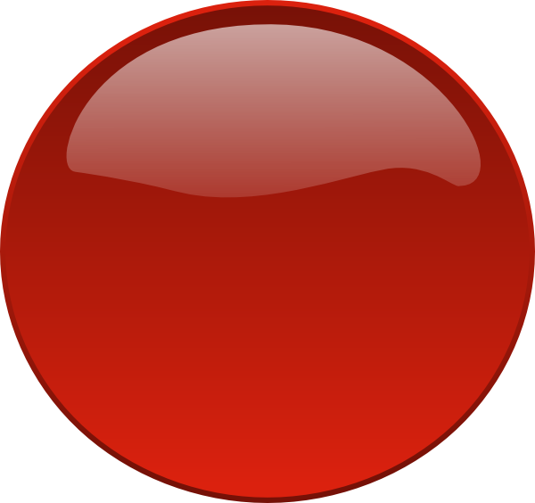 Smaller Red Button - Red Traffic Light Clip Art (600x564)
