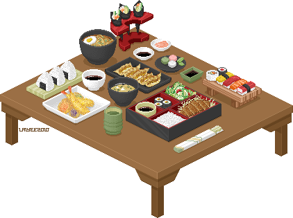 Moooar By Laiyee - Pixel Japanese Food (422x315)