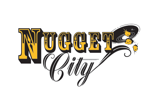Nugget City - Letter N Initial Flower Purple - Circle Mag-neato's (496x339)