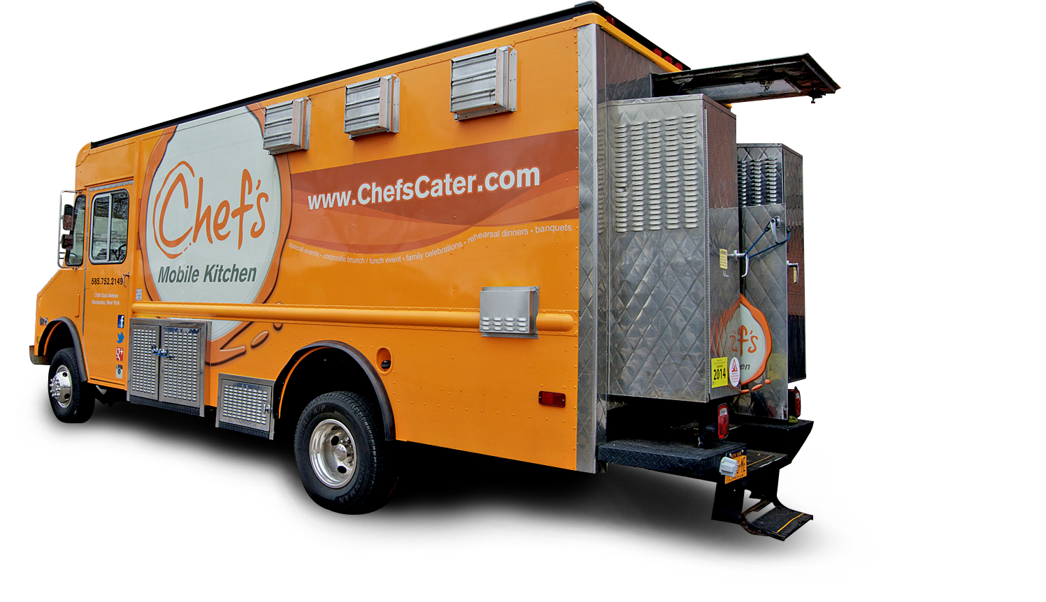 Chef's Catering Bus - Chefs Catering Food Truck (1496x862)