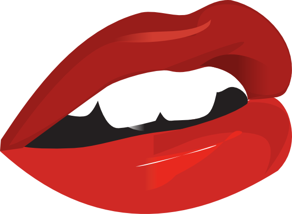 Lips Smile Cartoon Clipart (600x440)