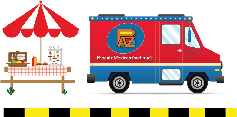 Food Truck Vector Png - Innoglen Vintage Hot Dog Van Tote Bag M846r (800x534)