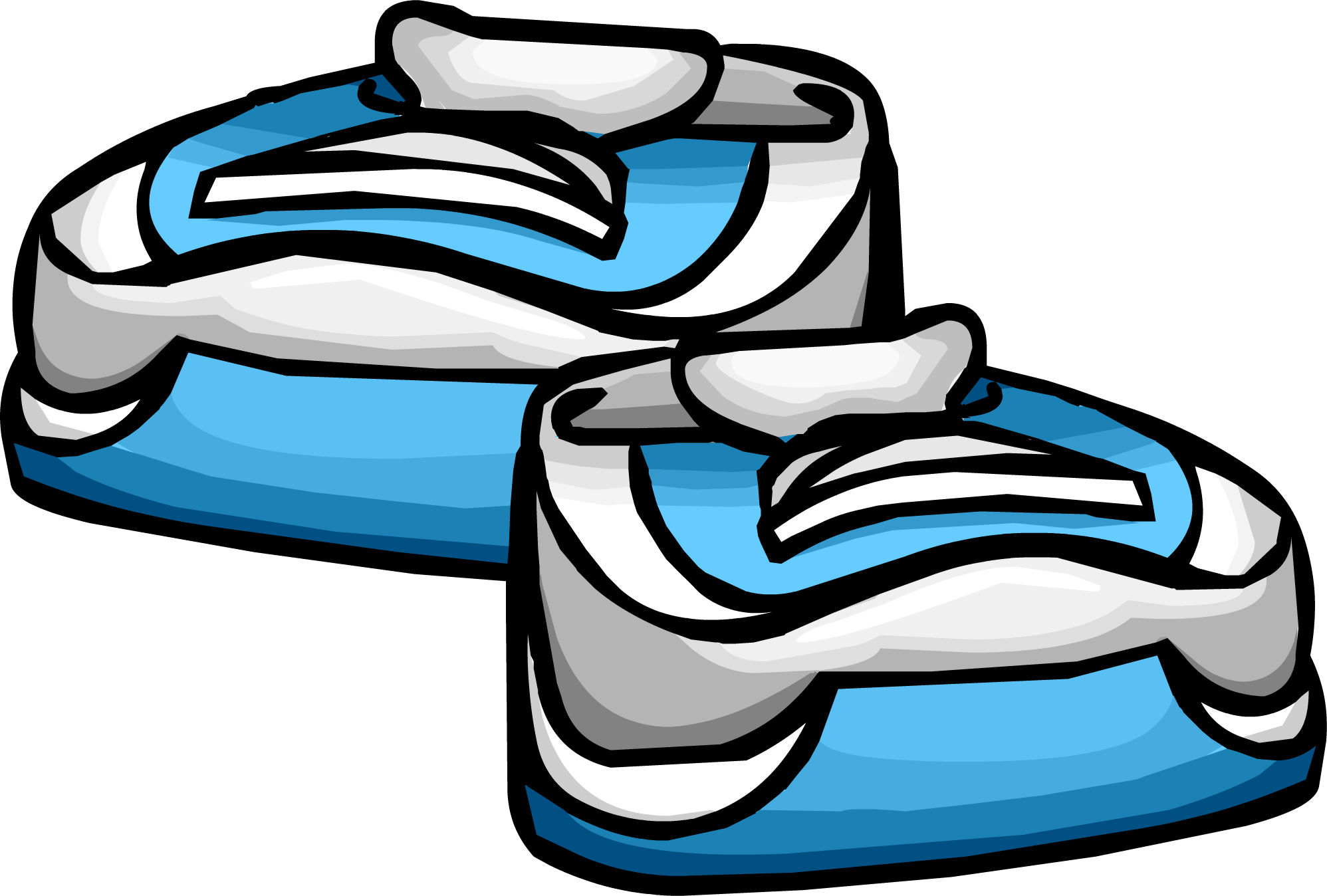 Runningshoes - Blue Sneakers Club Penguin (1996x1348)