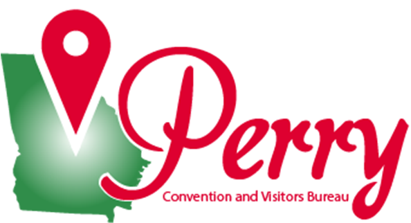 Perry Convention & Visitors Bureau - Santa81 Square Sticker 3" X 3" (607x327)