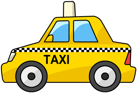 3d Rental Car Service Game - Cab Cartoon (512x512)