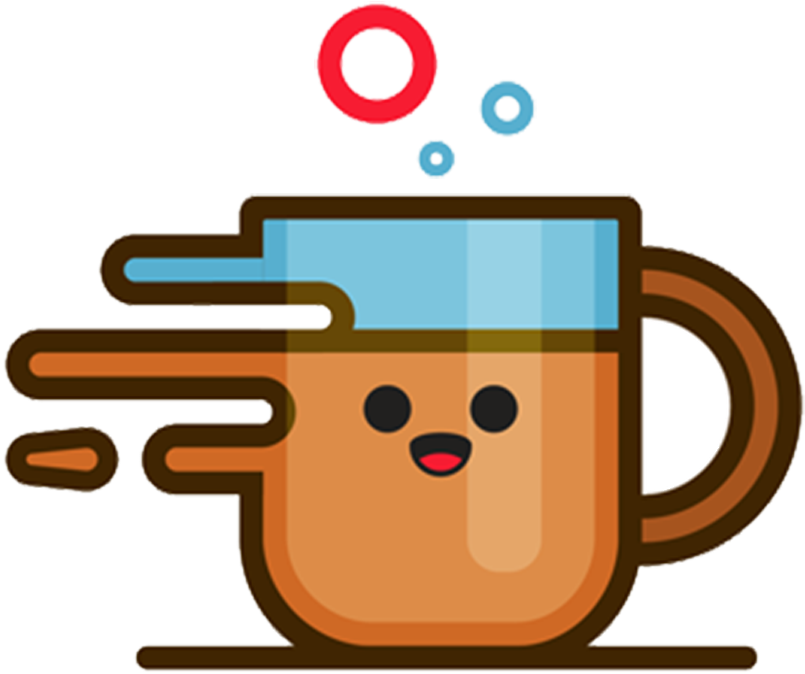 Cute Coffee Cup Illustration Material - Coffee Cup (1333x1000)