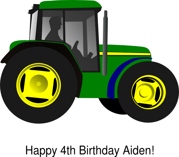 John Deere Tractor Clipart .png (600x528)