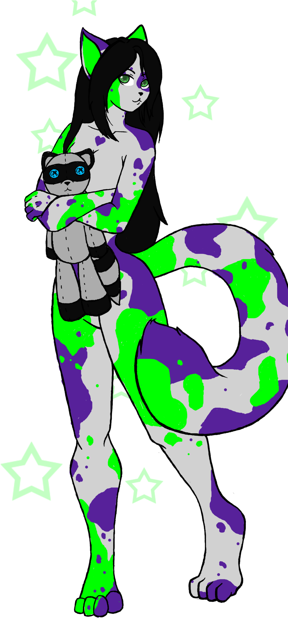 Fursona Id By April-cakes - Cartoon (1024x2239)