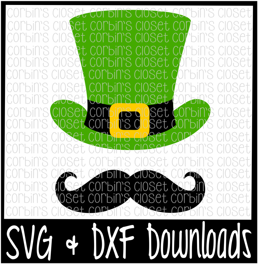 St Patricks Day Svg * Top Hat And Mustache * Leprechaun - Coffee Cup (1400x932)