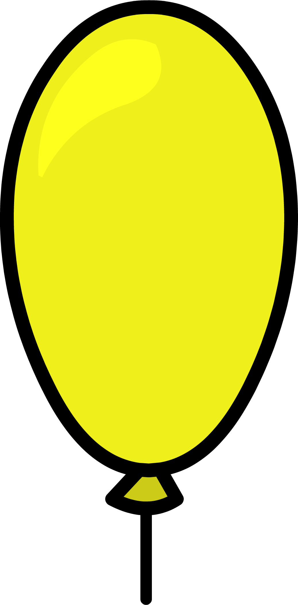 Yellow Balloon - Png - Balloon (1038x2108)
