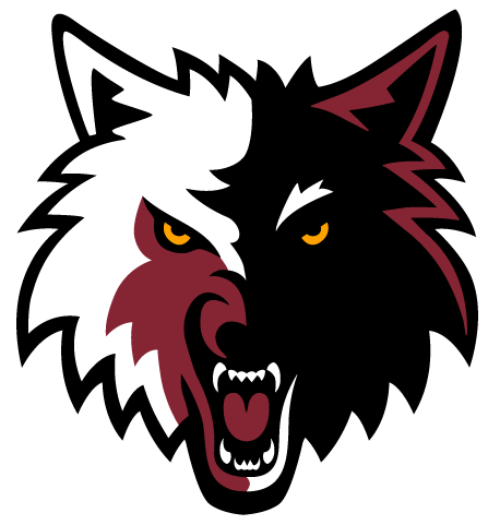 Wolves Logo Heat Colors - Timberwolves Logo Png (447x481)