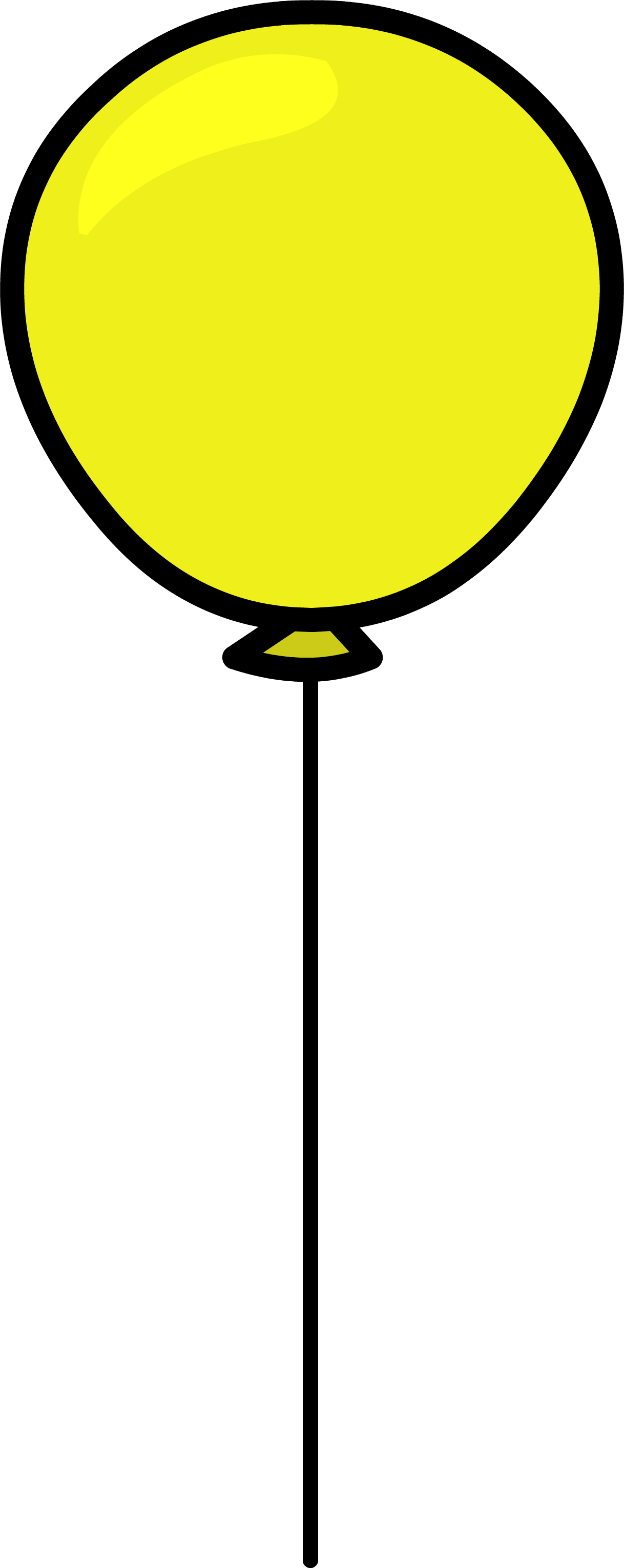 Yellow Balloon Sprite 006 - Yellow Balloon Sprite 006 (1218x3059)