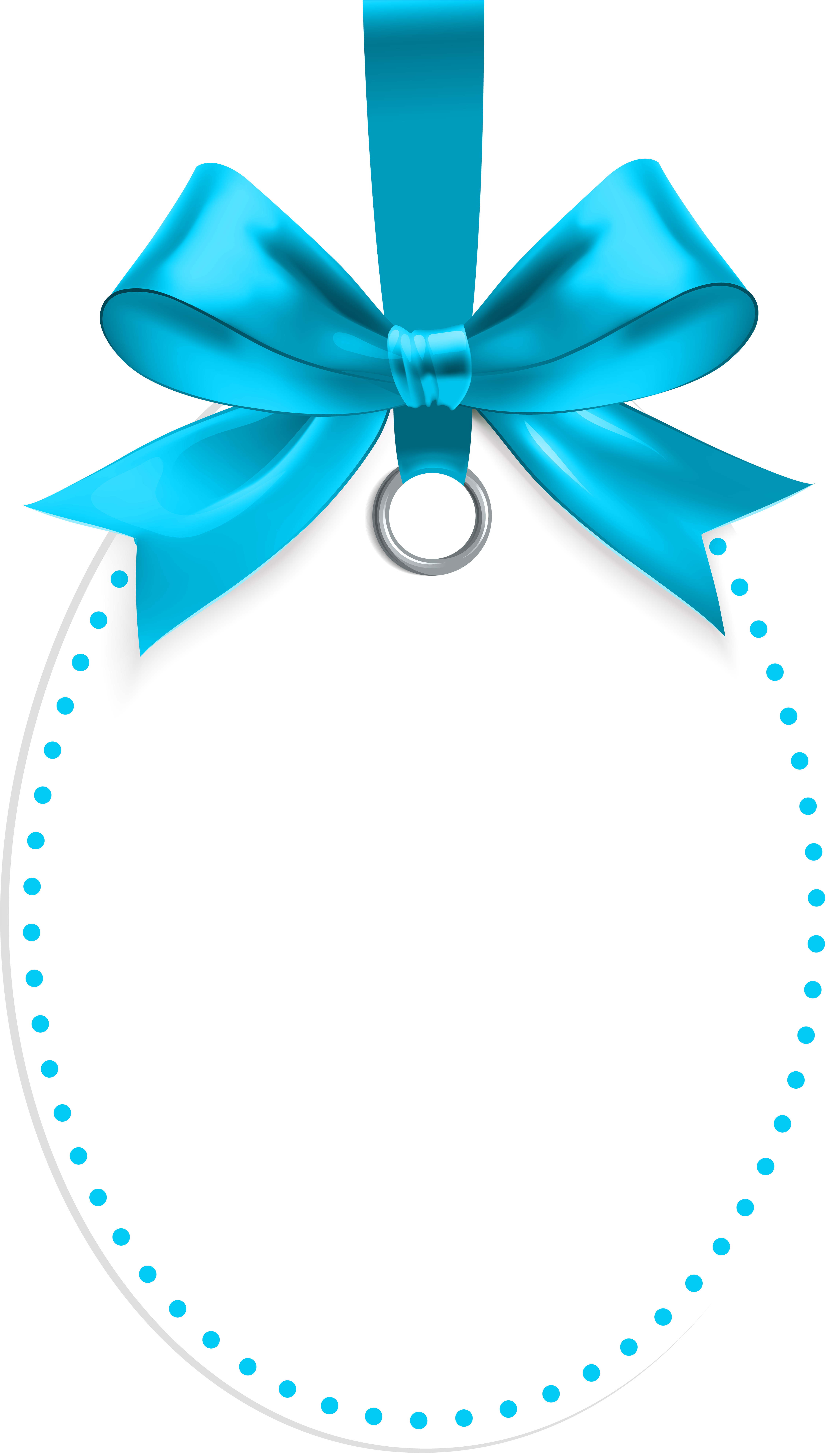 Gift Clip Art - Blue Transparent Clipart Label (4717x8000)