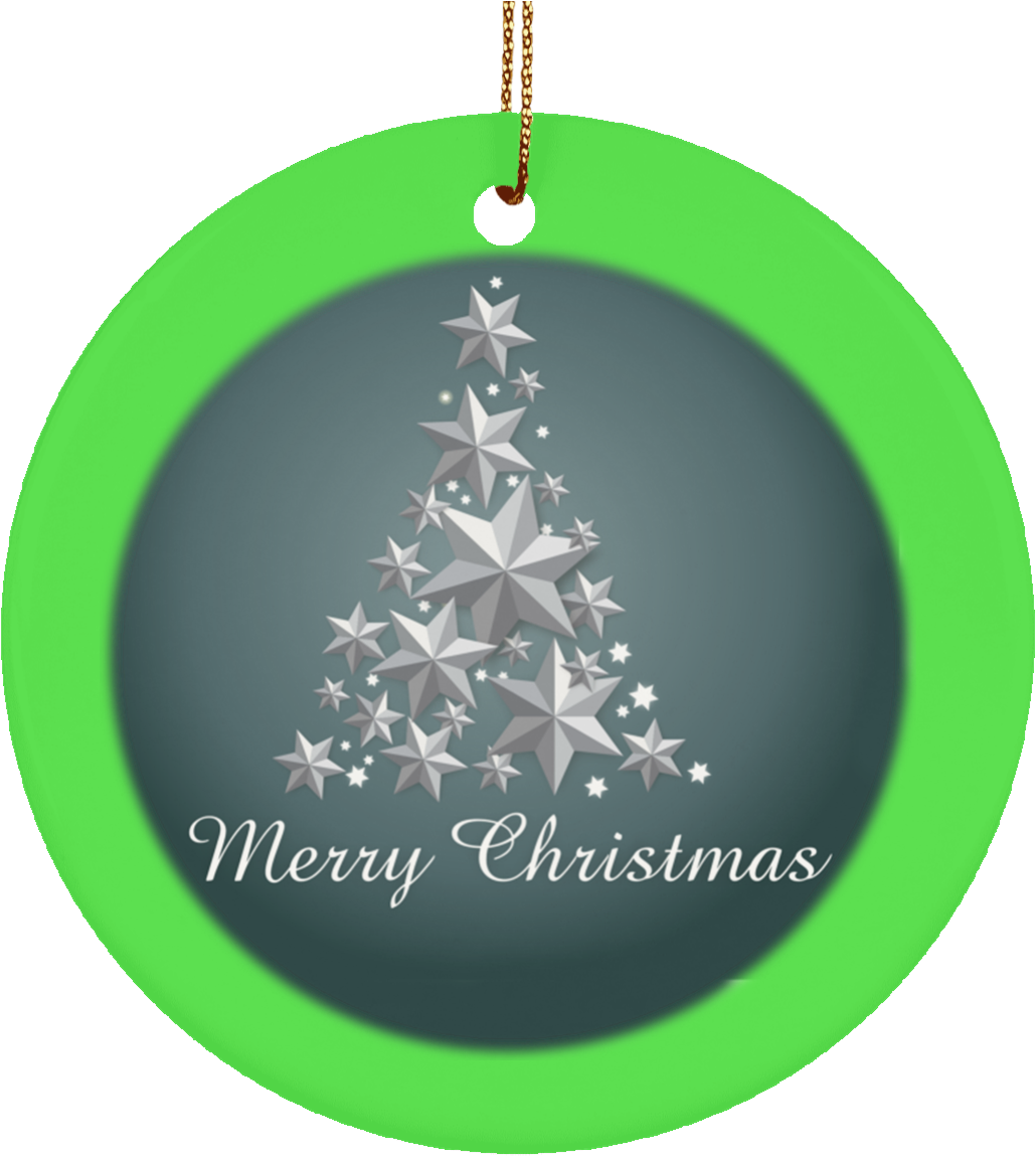 Tree Of Stars White Ceramic Christmas Ornament - Christmas Around The World (1155x1155)