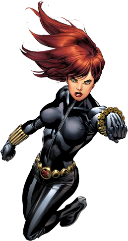 Black Widow Marvel Character Clipartsgram - Black Widow Comic Png (360x502)