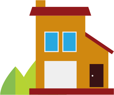 Home Insurance Illustration Yellow House - House (384x319)