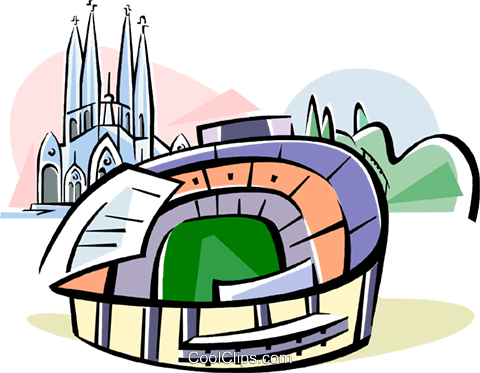 Stadium Clipart Transparent - Barcelona Stadium Clipart (480x373)