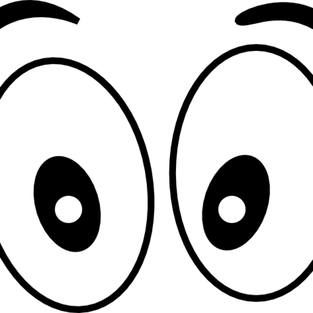 Eyes Clipart Black And White Pair Of Eyes Clipart Black - Clip Art Smiling Eyes (1024x1024)