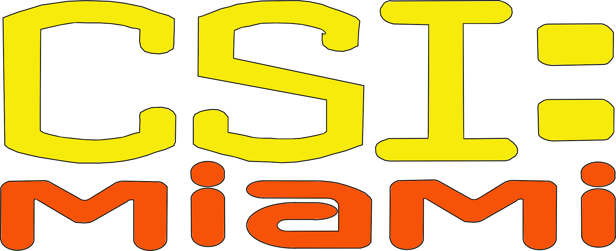 File Csi Miami Logo Svg Wikimedia Commons Rh Commons - Csi Miami Logo (2000x815)