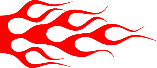 Hot Rod Flames Clip Art (600x259)