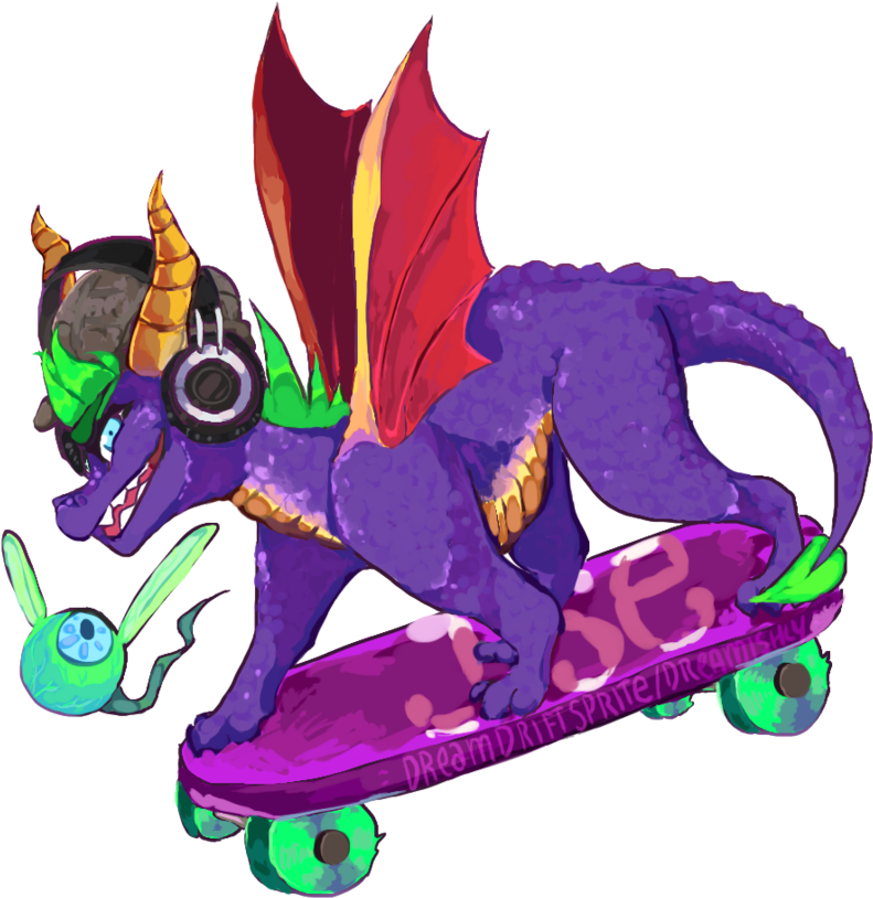 Poppin Sick Flips By Dreamdriftsprite - Jacksepticeye Spyro Art (894x894)
