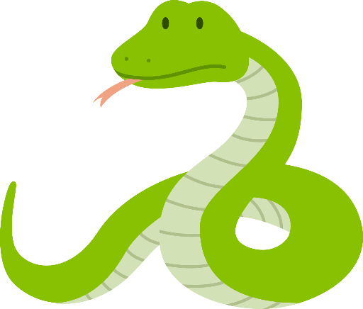 Smooth Green Snake Clipart Pear - Smooth Green Snake Clipart Pear (512x436)
