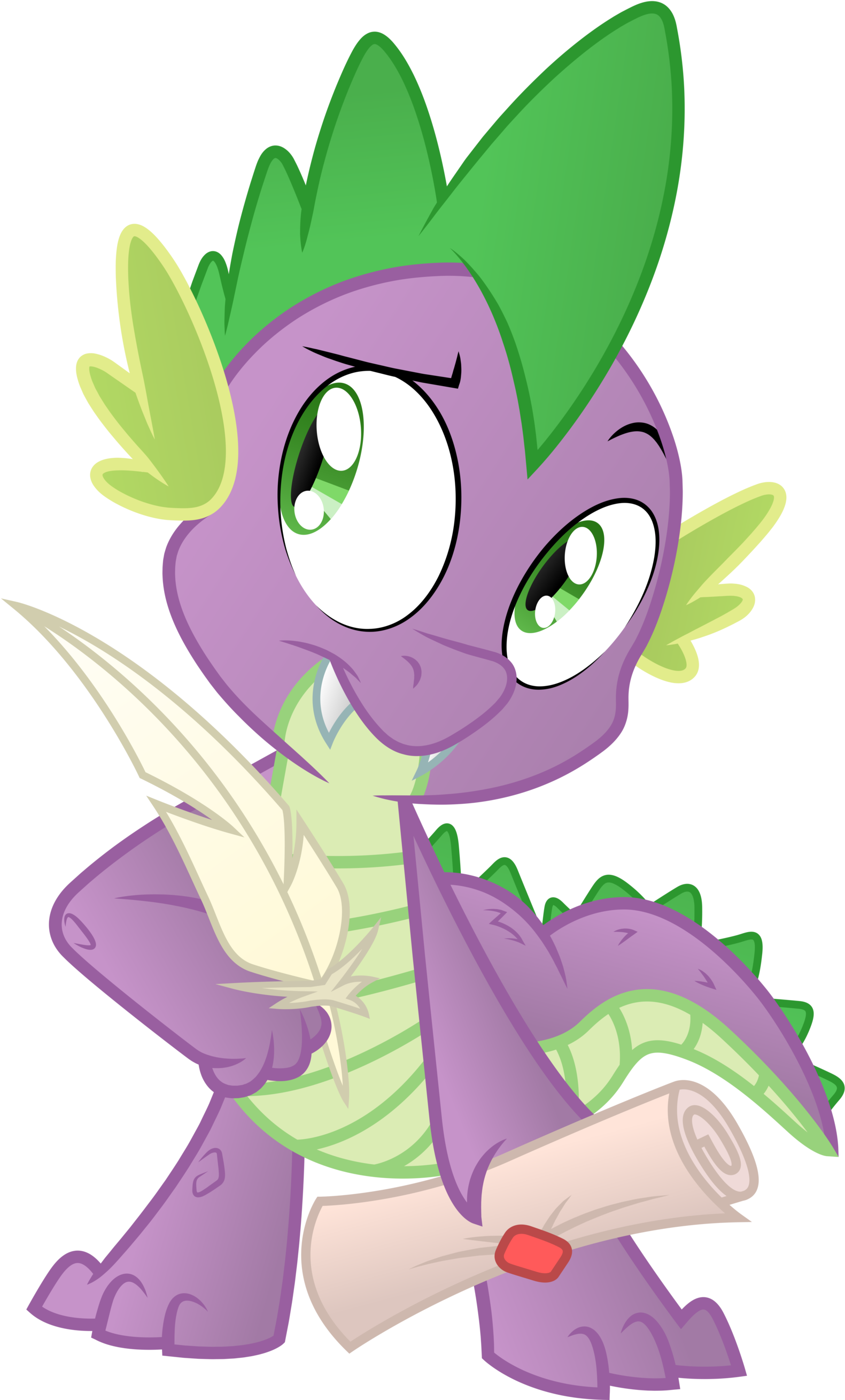 Spike Sketch, Vectored By Dipi11 - Spike The Dragon Angry (1600x2617)