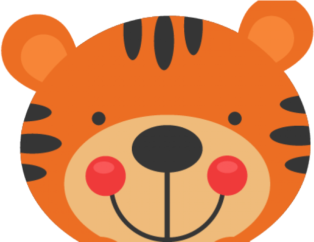 Cute Tiger Clipart - Jungle Animals Png (640x480)