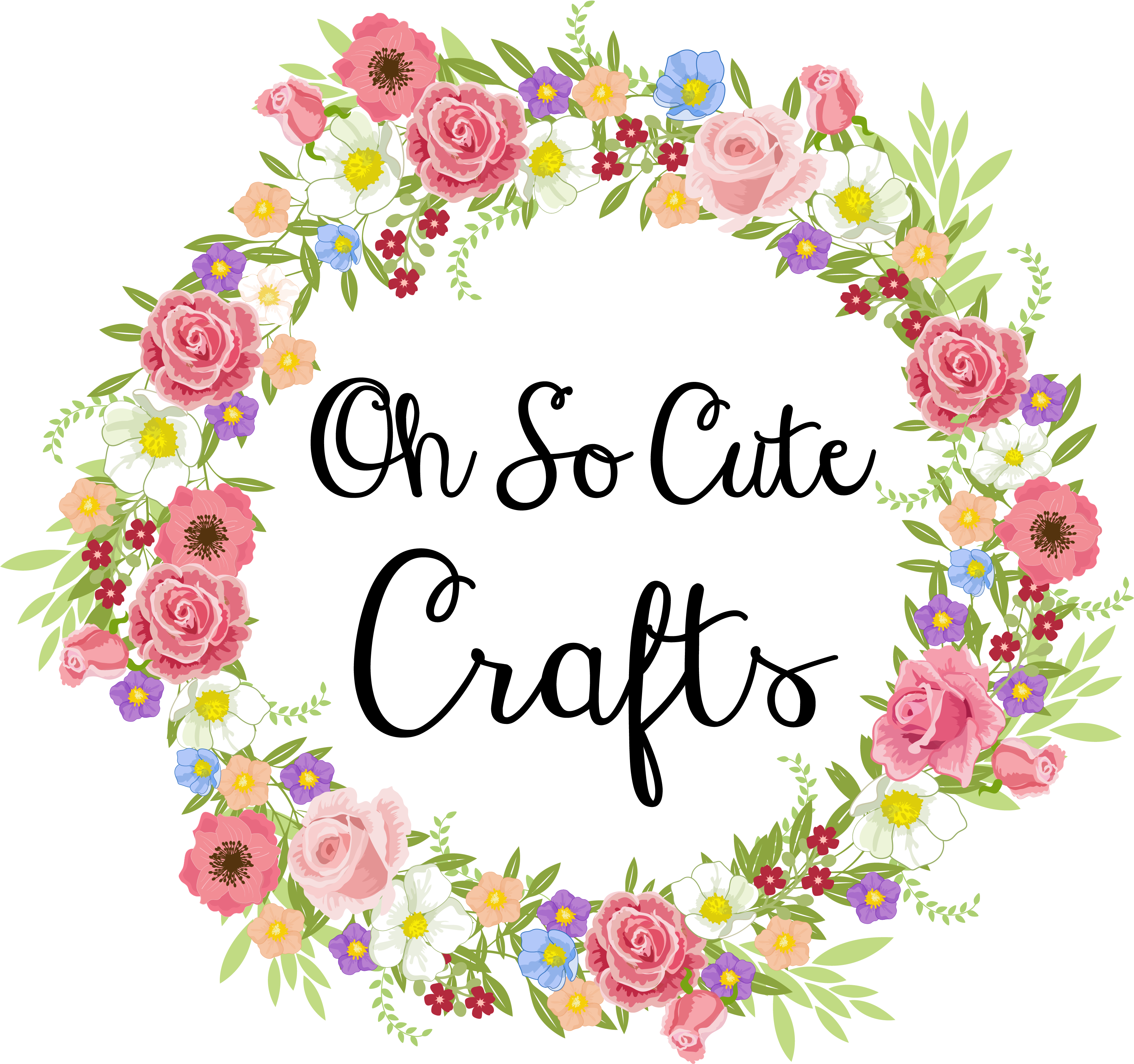 Oh So Cute Crafts - Flower (3600x3600)