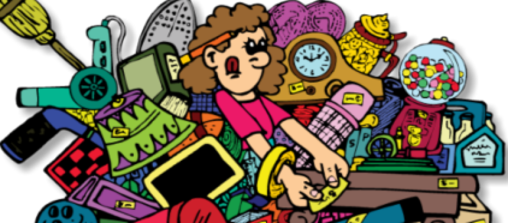 Cropped Clutter Clipart Clutter U296 2 - Wireless Security Camera (1000x440)