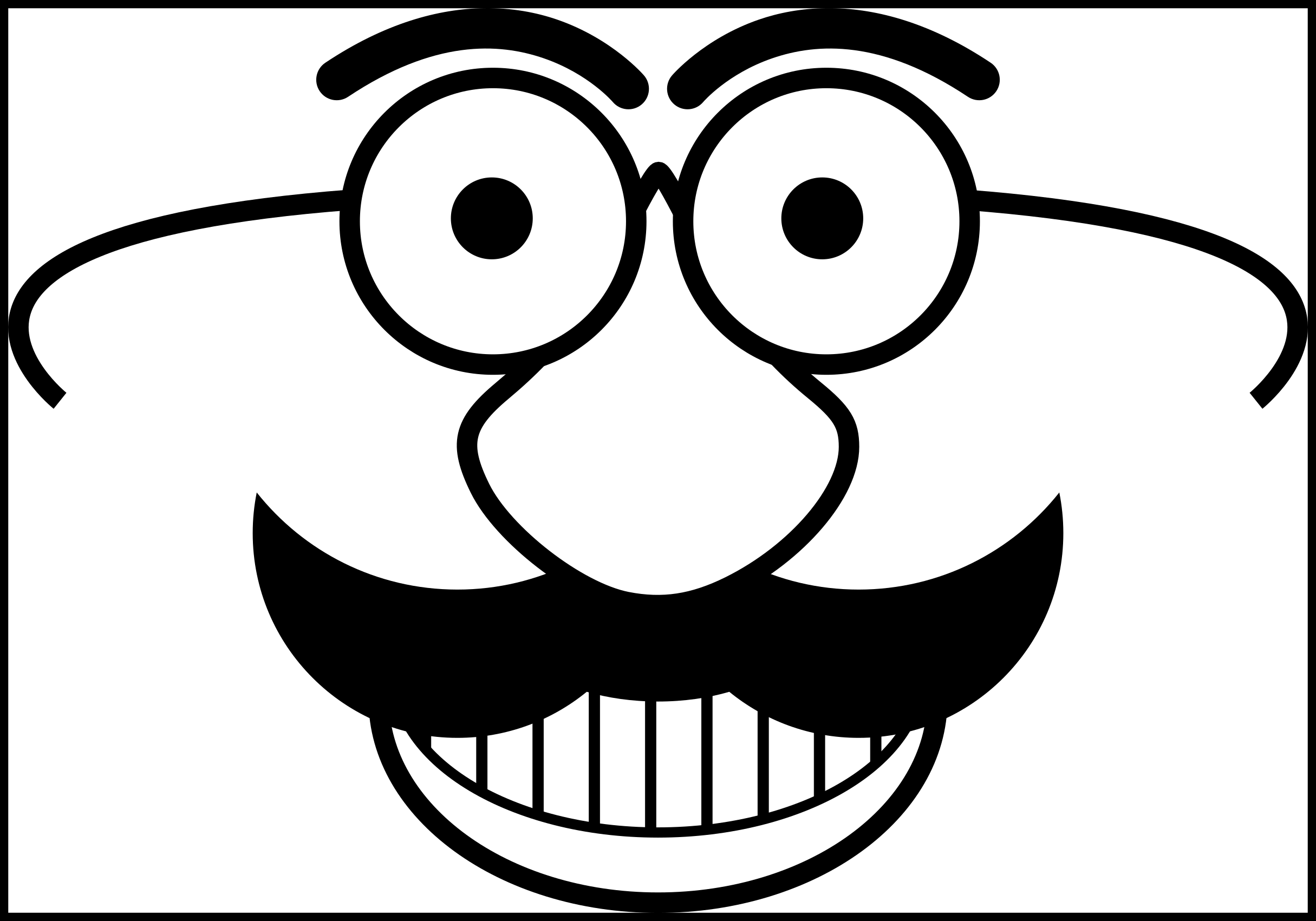 Incredible Displaying U For Smiley Face Black And White - Smiley Png Black And White (2430x1701)