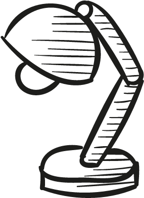 Drawn Light Bulb Transparent - Drawing For Table Lamp (400x400)