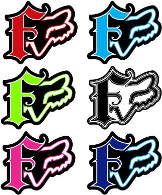 Fox Head Decal - Fox Sticker - Dakota - Purple (400x397)