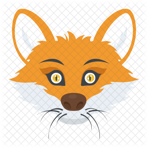 Fox Head Icon - Gray Wolf (512x512)