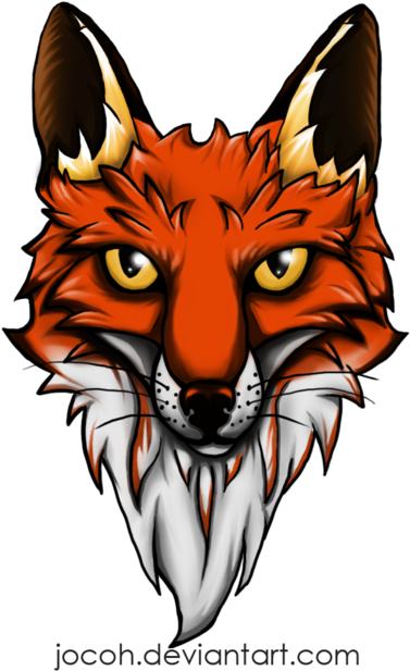 Fox Tattoo By Jocoh - Cartoon (400x636)