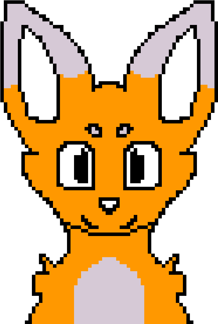 Cute Fox - Drawing Base (1200x1200)