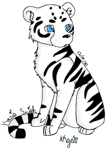 White Tiger And Red Panda (400x527)