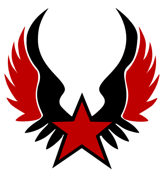 Logo Red Star Clip Art - Blank Logo For Editing (558x598)