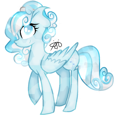 Snowdrop Crystal Pony By Thepegasisterpony - Cartoon (400x400)